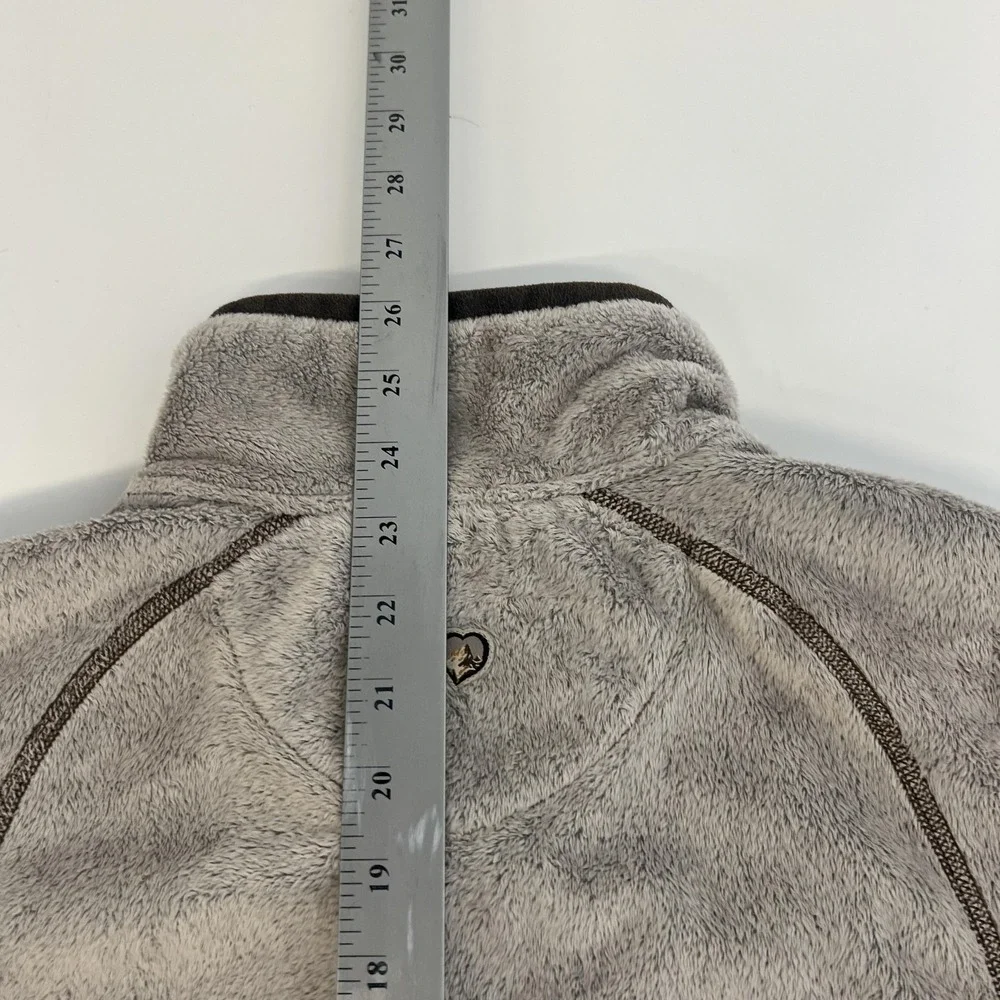 Kuhl Sherpa‎ Jacket Womens Brown Beige Fleece Full Zip Outdoor Hiking Medium